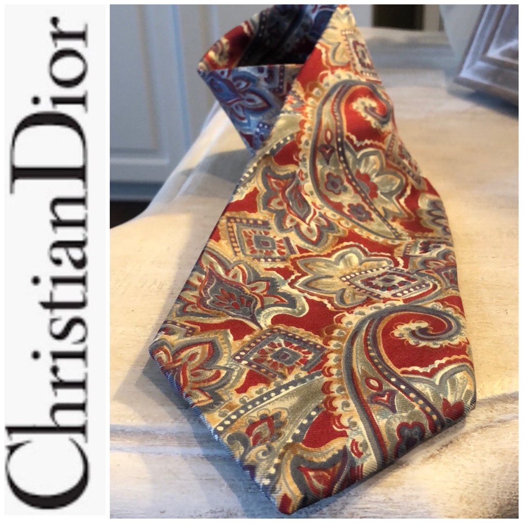 Christian Dior New Made In Italy Tie All Silk